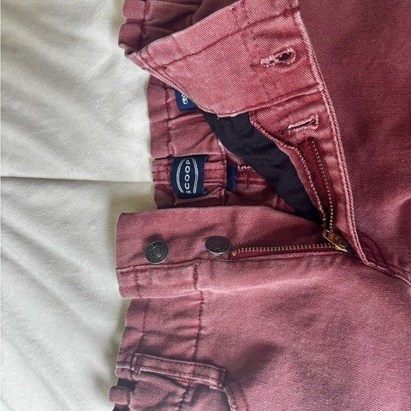 Scoop NYC Women's Ankle & Cropped Jeans in Burgundy - Picture 3 of 4